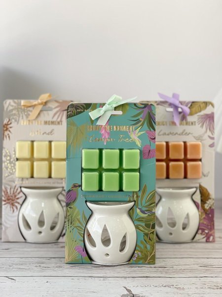 طقم مبخرة مع زيت