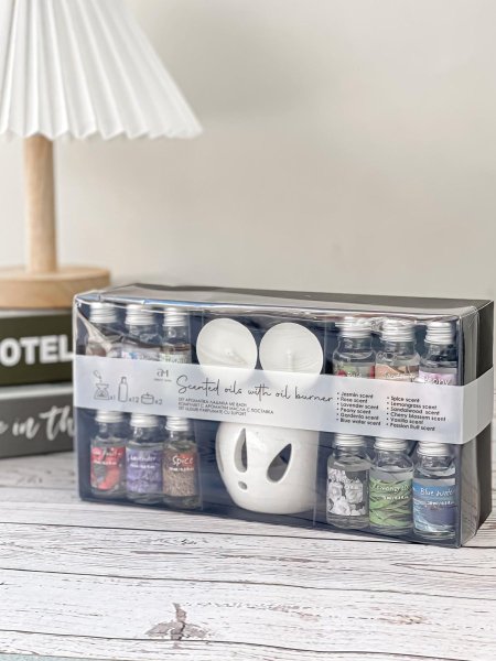 طقم مبخرة مع زيت