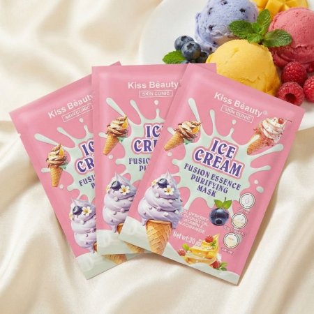 ماسك للبشرة برائحة البوظة