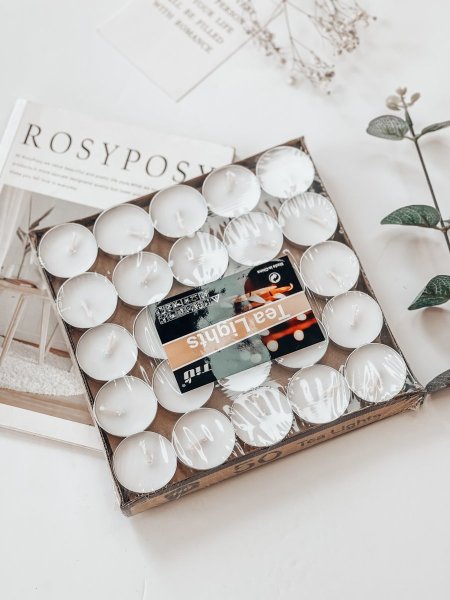 بكج 50 شمعه ابيض