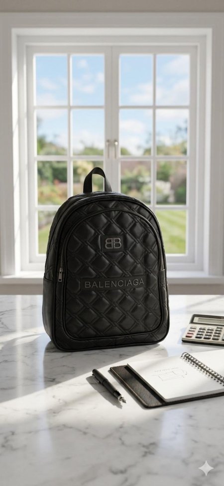 شنتة BALENCIAGA جلد أسود شباب وصبايا