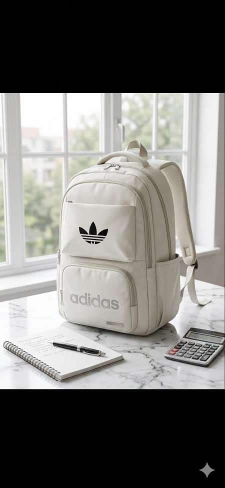 شنتة Adidas شباب وصبايا جودة عالية أوف وايت