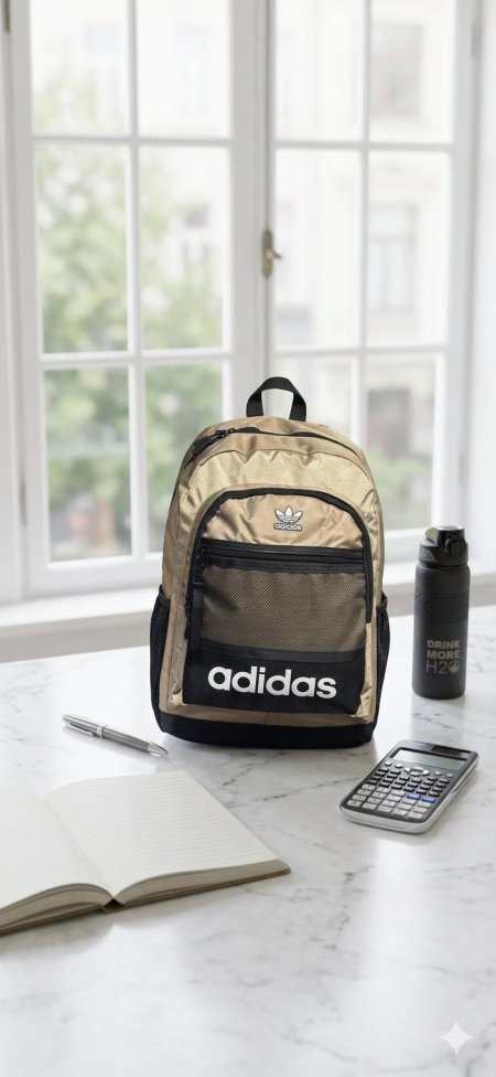 شنتة Adidas شباب وصبايا جودة عالية  مع شبك بيج