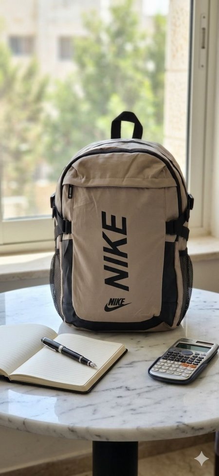 شنتة Nike نقشة شباب وصبايا جودة عالية بيج