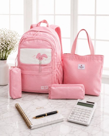 شنتة صبايا جودة عالية طقم 3 قطع  فوشي <br> <span class='text-color-warm'>سيتوفر قريباً</span>