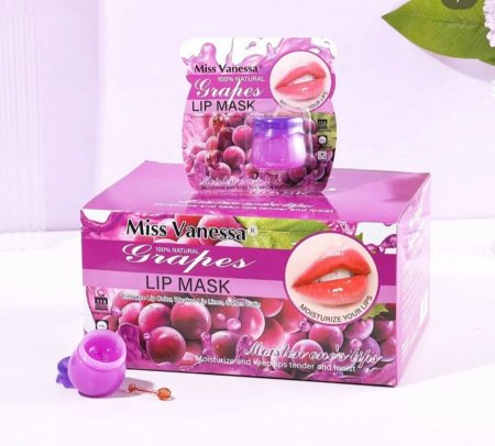 ماسك للشفايف بطعم العنب وترطيب كامل